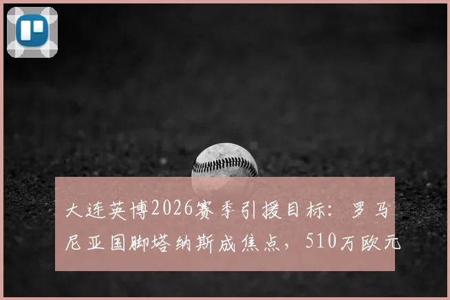 大连英博2026赛季引援目标：罗马尼亚国脚塔纳斯成焦点，510万欧元年薪引热议